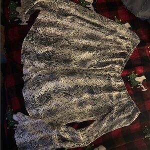 Snakeskin Print Blouse